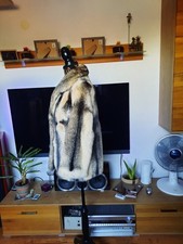 Echter Nerz Pelzmantel Black