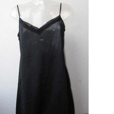 Sommer Nachthemd Spaghetti Shirt Hanro Dahlia Baumwolle 6684 Schwarz XS 36/38