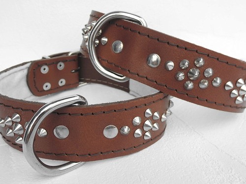 Leder halsband - leder,