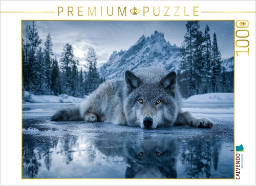 Calvendo puzzle wolf auf - auf, eis