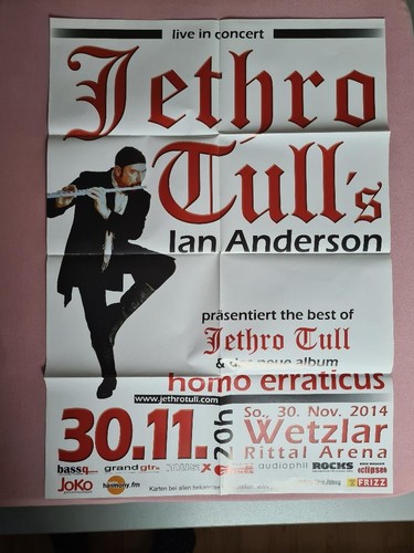 Tourposter plakat jethro - tourposter,