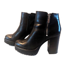 BULLBOXER Plateau Stiefeletten Schwarz Gr. 37 Neuw.