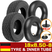 2x Reifen Mantel / 2x Schlauch 18x8.50-8 für diverse Rasentraktor Aufsitzmäher