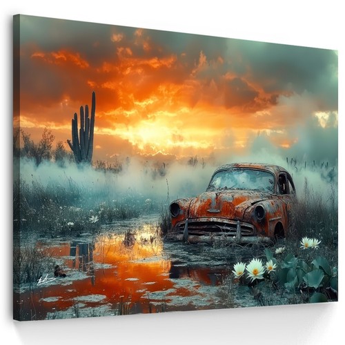 Leinwand bild rostiger - leinwand,