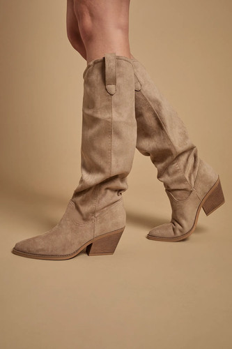 Oasis beige westernstiefel - beige,