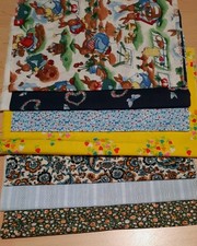 7 Kinder Stoffreste ca 30 x 40