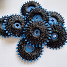 (0,06€/m) 200m Zwirn reißfest Baumwolle schwarz (10x 20m) Sternzwirn Jeansgarn