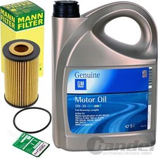 MANN ÖLFILTER+GM DEXOS 2 5W30