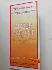 SAFETY CARD SURINAM AIRWAYS AIRBUS A 340-300