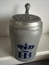 Steinkrug 0,5 L.  HofBräu München ReliefKrug Mit HofBräuhaus München Zinndeckel