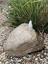 Quellstein Muschelkalk L70cm Naturstein Gartenbrunnen Springbrunnen Komplettset