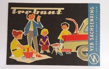 Old brochure trabant veb - old,