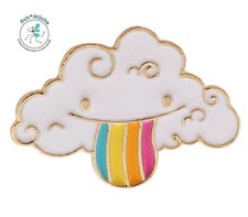 Anstecker Regenbogen Wolke Zunge Liebe Sex Talisman Glücksbringer Geschenkidee