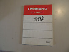 Parts catalog List Hyosung CAB 50 Teilekatalog Werkstatthandbuch 1996