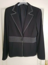 Madeleine Hosenanzug in der  Größe 40 schwarz / weiß abgesetzt top Zustand