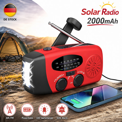 Kurbelradio notfall powerbank - kurbelradio,
