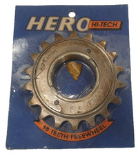 Hero Fahrrad Ritzel Single Speed 18 Zähne Schraubaufnahme, Freilauf BMX