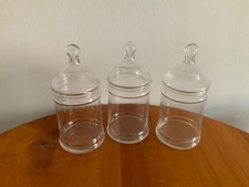 3 x Glasdose mit Deckel Vorratsglas Bonboniere Küche Aufbewahrung Deko