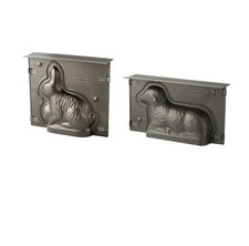 Zenker Osterbackformen-Set Hase und Lamm, Hasen- und Lammform mit Antihaftbeschi