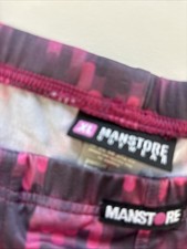 Manstore Cheeky Brief Magenta Gr XL eher lL Neu Muster Ohne Etikett