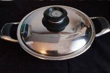 AMC Kochtopf/Bräter  Wok Pfanne mit Visiothermdeckel 2 Liter ca.24cm d.messer