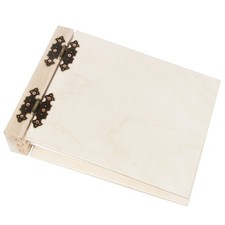 Hochzeitsbuch aus Holz Holzalbum Hol-Fotoalbum beidseitig klappbar helles Holz