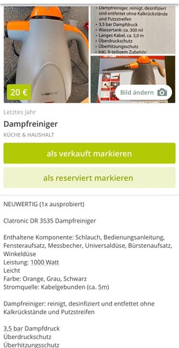 Dampfreiniger clatronic - dampfreiniger,