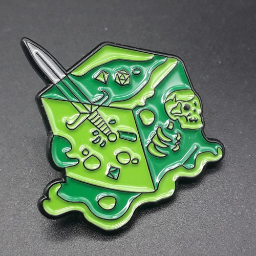 Pin anstecker gelatinous cube - anstecker,