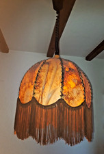 Lederlampe Hippie 70ger Jahre Lampe RAR