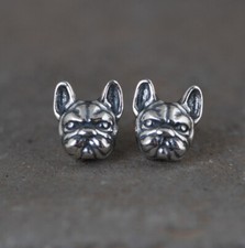 I05 Earring Stud Dog Head Dog