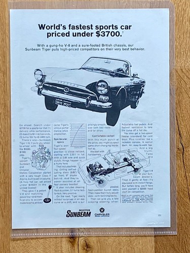 Sunbeam tiger rootes - sunbeam,