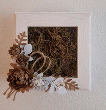 Ringbox Holz Vintage Hochzeit Ringkissen Ringkästchen  Shabby Weiß