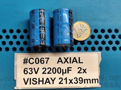 Vishay low esr - 2x, 2200uf
