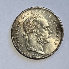 1 Forint / Gulden - Kaiser Franz Joseph I - 1868 GYF - Karlsbad - Silber  900