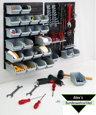 Alutec Wandpaneel Werkzeugwand Werkzeug Lagersystem Ordnungssystem 43 Teile