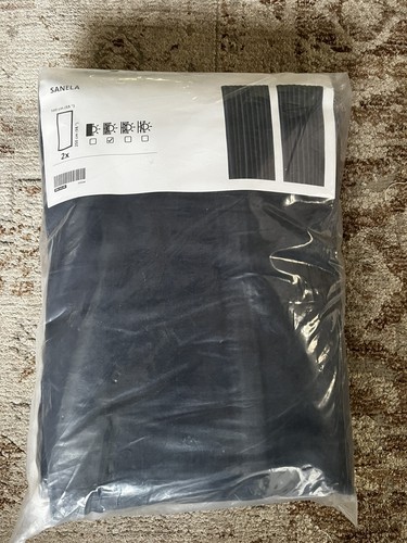 Ikea sanela dunkelblau - dunkelblau, samt