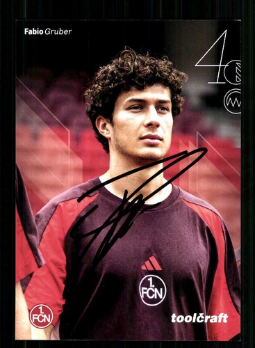 Fabio gruber autogrammkarte - autogrammkarte, 1