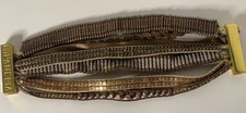 Hipanema Armband Magnetverschluss gold messing mehrreihig L 19cm