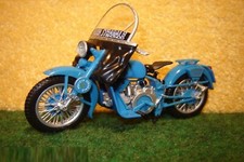 1:24 Moto Guzzi Falcone 500 Polizei Italien Blau 1976 DE AGOSTINI 02495