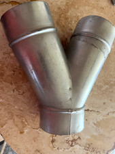 STAHL Runde Lüftung Zubehör Teile  T-Stück  Y-Stück Verteiler Durchmesser. 10 cm