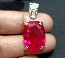 25 CT Natürlich Rot Rubin 925