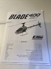 Eflite Blade 400 3D Handbuch