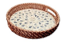 Handmade Rattan Holz Perlmutt