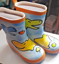 Rainwear Maximo Kinder  Gummistiefel  Bunt  Schuhe Gr. 23 Handbemalt