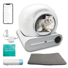 Selbstreinigende Katzentoilette Katzenklo mit Matte App WIFI Luftreiniger