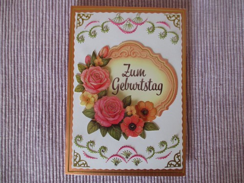 Grußkarte fadengrafik - -,