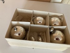 DDR Weihnachtskugeln Silbern