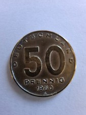 DDR 50 Pfennig 1950 A 1. Münzserie prägefrisch 2. Exemplar