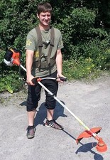  Tragegurt Doppel Schultergurt Freischneider Motorsense Rasentrimme Sensen Gurt