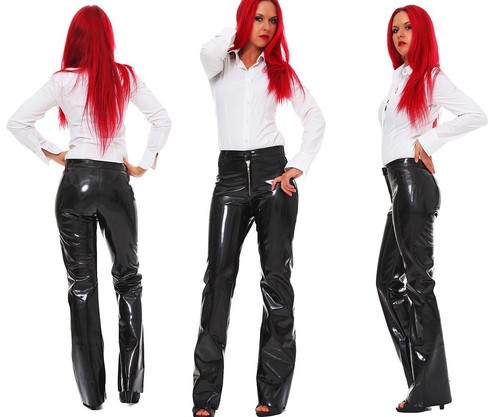 Damen lack hose vinyl - hose,